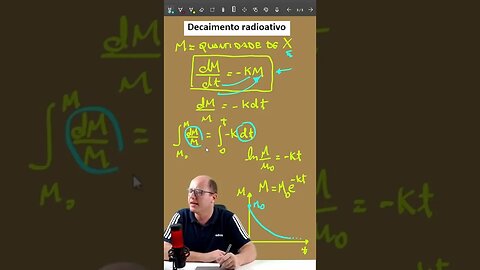 Radioatividade: Modelo de decaimento radioativo. Super tranquilo.