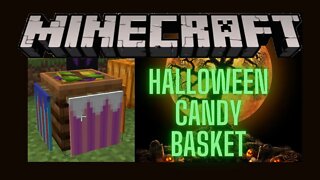 Minecraft: How To Make A Halloween Candy Basket