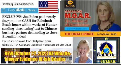 NEW - NZ Whistle-blower Evidence Of Jab Deaths October 22, 2023