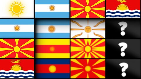 Flags With Sun in Style of Each Other | Fun With Flags