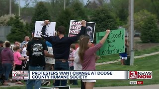 Fremonters protest Dodge County Humane Society