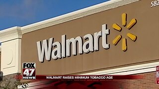 Walmart is raising the minimum age to buy tobacco to 21