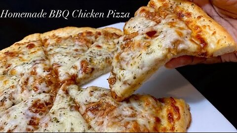 2 Ingredient dough Pizza| BBQ Chicken Pizza