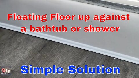 How to finish a laminate or vinyl floor around a tub