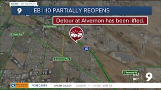 Crash restricts traffic on eastbound I-10 near Alvernon