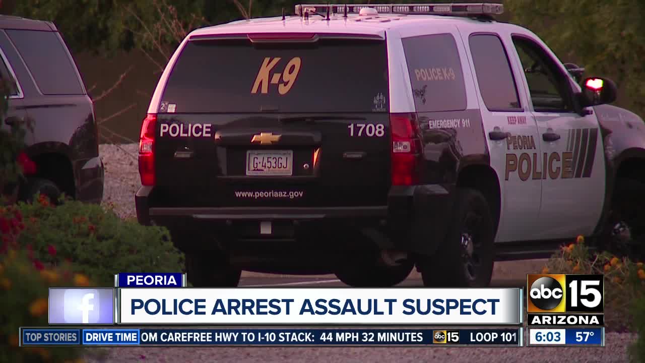 Peoria police arrest assault suspect