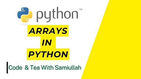Python Array Tutorials | Arrays in Python | Python Tutorials