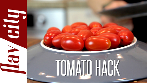 Food hack: How to cut cherry tomatoes