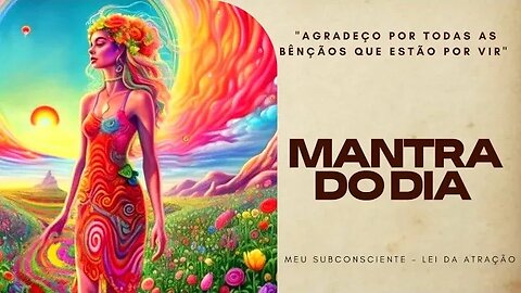 MANTRA DO DIA | Agradeço por todas as bênçãos que estão por vir #mantra #mantradodia #leidaatração