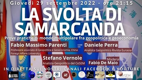 LA SVOLTA DI SAMARCANDA - Prove pratiche di mondo multipolare fra geopolitica e geoeconomia