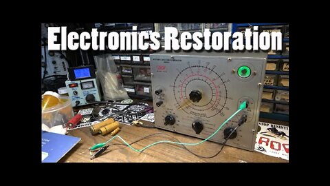 Electronics Restoration - Eico 950B MAGIC EYE TUBE Resistance-Capacitance-Comparator Bridge Tester