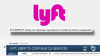Lyft, Uber continue service in California