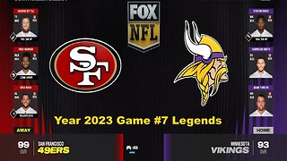 Madden 24 San Francisco 49ers Vs Minnesota Vikings Year 2023 | Legends