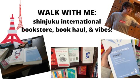 BOOK BUYING VLOG & HAUL: Walk with me to Shinjuku & more!