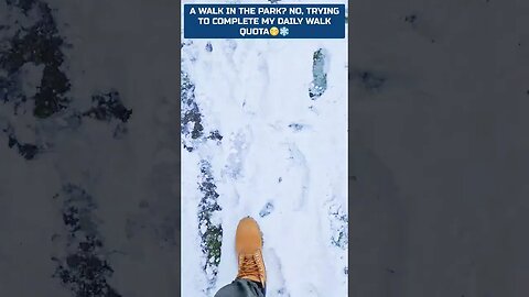 Snow Walk Challenge! 10k steps in frosty weather! 😁😁😁❄️ #snowwalkchallenge #snowwalk