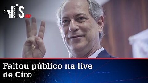 PDT oficializa candidatura de Ciro, mas live fracassa em público