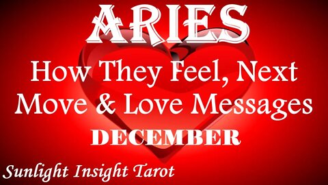 ARIES | Their Love For You is As Deep As The Ocean! | December 2022 How They Feel & Next Move
