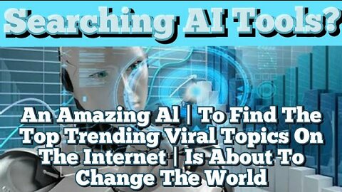 An Amazing Al | To Find The Top Trending Viral Topics On The Internet | Is About To Change The World