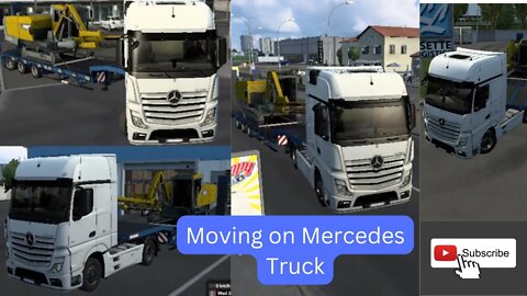 Moving on Mercedes truck in Truck Simulator