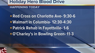 Holiday Hero Blood Drive Wraps Monday