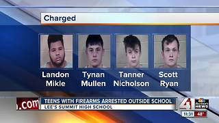 4 teens charged with bringing gun to school