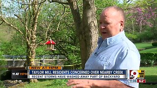 Creek tragedy threatens to swallow Taylor Mill home