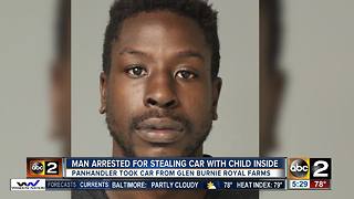 Police: Man arrested after stealing car with 5-year-old in it