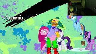 My Little Pony Characters (Twilight Sparkle Abd Rainbow Dash) VS Krusty The Clown In An Epic Battle