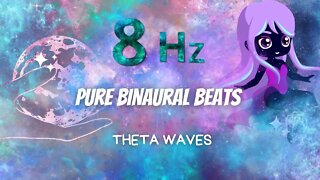 Pure Binaural Beats ⭐8 Hz Theta Waves ⭐Progressive muscle relaxation ⭐Spiritual awakening⭐