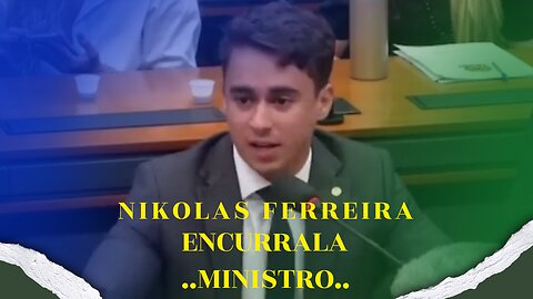NIKOLAS FERREIRA DEIXA MINISTRO ENCURRALADO COM VERDADES.