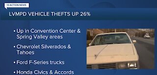 Rise in vehicle thefts in Las Vegas