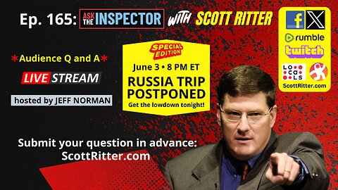 Ask the Inspector Ep. 165 (streams live on June 3 at 8 PM ET)