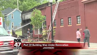 Fire causes damage near Jackson liquor store