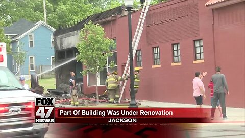 Fire causes damage near Jackson liquor store