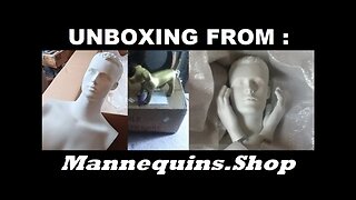UNBOXING 134: 'Mannequins . Shop' MT8-WM Male Torso with Head & Arms Height adjustable, metal base.