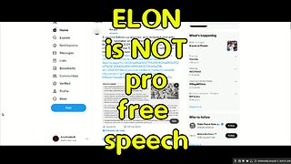 ELON is NOT pro free speech