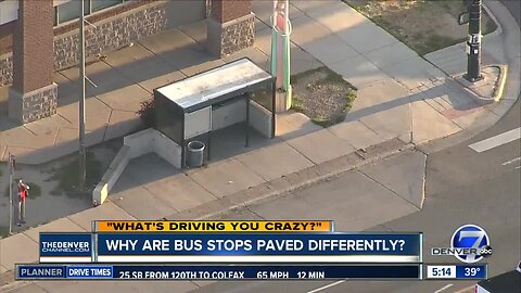 What's Driving You Crazy? Why are bus stops paved differently?