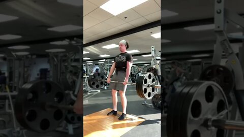 315lbs/143kg x20 deadlift burnout NO STRAPS!!!