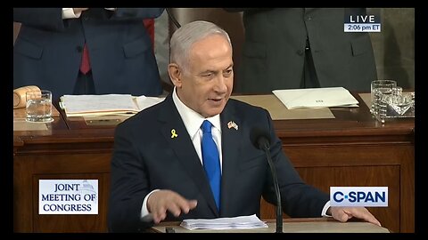 LIVE Israeli Prime Minister Delivers Speech to Joint Meeting of Congress