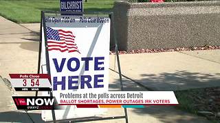 Problems at the polls across metro Detroit