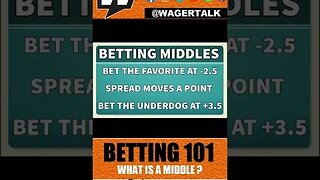 What Is a Middle in Sports Betting? | Sports Betting 101 | ⏱️WagerTalk Minute #Shorts