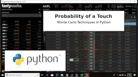 Probability of a Touch in Finance using Python Monte Carlo Methods