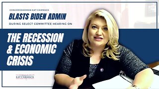 Rep. Cammack BLASTS Democrats & Biden Admin For Recession During Select Committee On The Economy