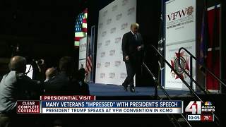 Veterans react to President Trump's speech in KC
