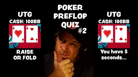 POKER PREFLOP QUIZ #2 - FOLD OR RAISE?: Poker Vlog final table highlights and poker strategy #SHORTS