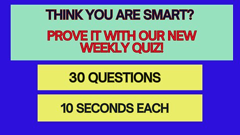 "Quiz Blitz: 30 Questions to Test Your Knowledge!"