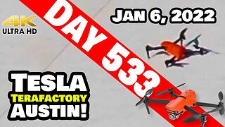 Tesla Gigafactory Austin 4K Day 533 - 1/6/22 - Tesla - GIGA TEXAS: MY PERSONAL DRONE LANDING PAD!