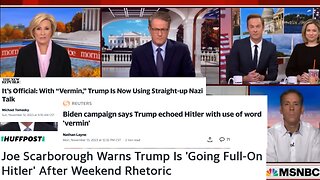 Joe Scarborough Warns Trump Is 'Going Full-On Hitler' After Weekend Rhetoric