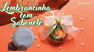 5 - LEMBRANCINHA COM SABONETE /DIY/SUPER BARATINHO DE FAZER PARA DAR NO NATAL