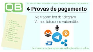 CanalQb - Automação Bot Telegram - Prova de Pagamento - Usdt Income Pro